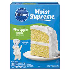 Pillsbury Moist Supreme Pineapple Cake Mix gambar png