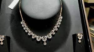 tanishq diamond necklace designs with