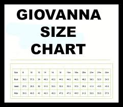 Giovanna Group Size Chart