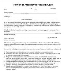 Power Of Attorney Form Free Printable 9 Free Word Pdf Documents