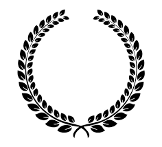 Wreath Olive Branch Leaves Logo Design