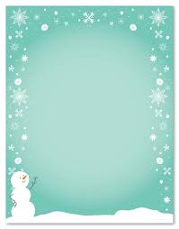 Silly Snowman Stationery Letterhead Christmas Stationery 21334