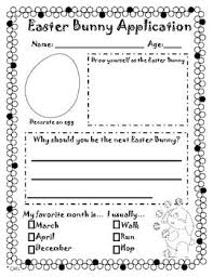 Easter writing prompts, easter word searches, letters from the easter bunny, and more!. Easter Bunny Application Easter Writing Easter Writing Activity Easter Kindergarten