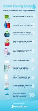 10 tips to save every drop when water