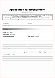 014 Employment Application Word Template New Student Form