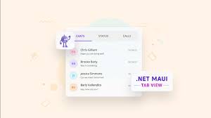 the all new net maui tabbed view