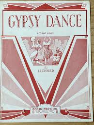 1933 gypsy dance sheet piano solo