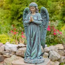 46 Tall Sitting Magnesium Angel Statue