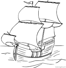 I ended up designing my own, which is super simple, costs a. Mayflower Coloring Pages Coloringall