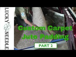 installing jute carpet padding