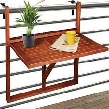 Wooden Folding Hanging Balcony Table