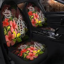 Hawaii Turtle Tree Hibiscus Car Seat