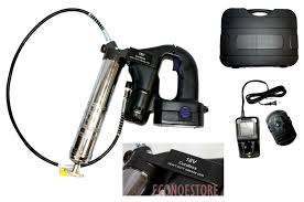Cordless grease guns are the other kind in this category, and they are super portable pneumatic grease guns push grease put through compressed air and are ideal for the large commercial jobs. 18v Cordless Grease Gun 10 000psi W 2nd Battery Econosuperstore