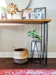 mid century console table