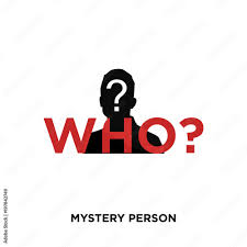 mystery person icon isolated on white