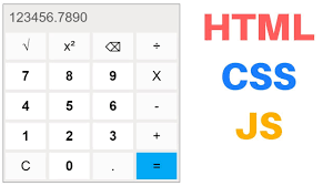 how to make calculator using html css