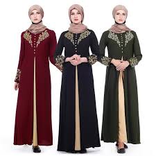 stylish muslim maxi dress with hijab
