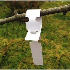 200 White Plastic Plant And Tree Tags