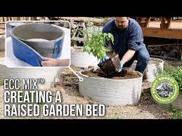 Creating A Concrete Raised Garden Bed