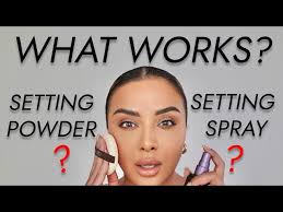 your makeup setting spray or powder