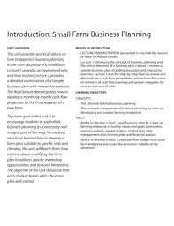 Small Farm Business Plan 5 Examples