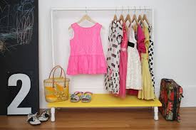 The most common clothes hanging rail material is metal. Kids Clothes Rack Diy A Beautiful Mess