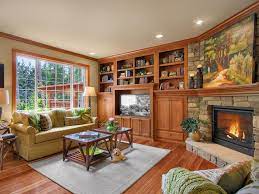 Fireplace With Bookcases Photos