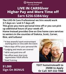 caregiver home instead senior care