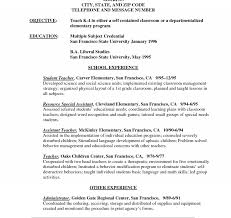 First Grade Teacher Resume Year Sample No Experience Cover