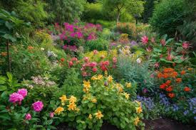 Jardim florido com vida e cores vibrantes. [download] - Designi