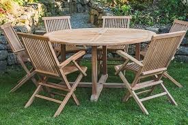 Teak 8 Seater Garden Table And Chairs
