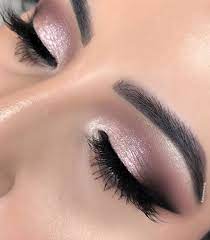 shimmery mauve makeup look