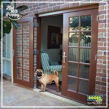 Exterior French Doors With Wide Throw
