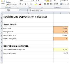 straight line depreciation calculator