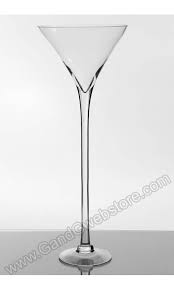 10 5 X 28 Martini Glass Vase Clear Cs
