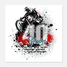 Das ortsschild 40 geburtstag zum kostenlosen download und ausdrucken oder einbinden auf einer. Mountain Bike 40 Geburtstag Poster Spreadshirt