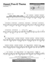 Hawaii Five O Theme The Ventures In 2019 Drums Sheet