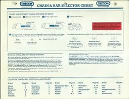 Details About Omark Industries Oregon Chainsaw Chain Guide Bar Selector Chart Booklet