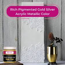 500 Ml Metallic Acrylic Color Paint Gold