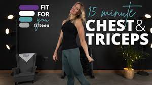 15 minute chest tricep workout with