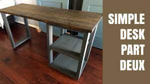 Building this basic 2×4 desk is a simple weekend project that will add value to your home while keeping the costs under control. 2x4 Diy Desk Part 2 Watch Me Build An Easy Desk Made From 2x4s Diy 2x4 Computer Desk Youtube