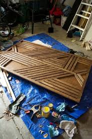 Diy Geometric Wood Panel Sliding Doors