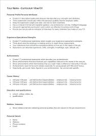 8 9 Sample Resume Profile Statements Samples