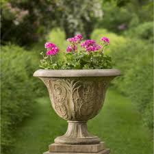 cast stone urn planters kinsey garden