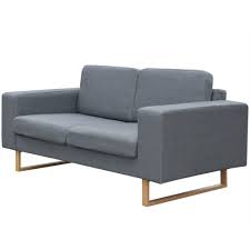 Разкрасете помещението си с този модерен и елегантен диван. Vidaxl Dvumesten Divan Plat Svetlo Siv Emag Bg