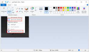 make background transpa in paint