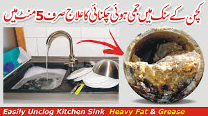 how to unblock kitchen sink drain from