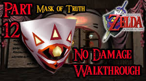 Zelda Ocarina of Time 100% Walkthrough Widescreen HD Part 12 - Mask of Truth  - Mask Trading Sequence - YouTube