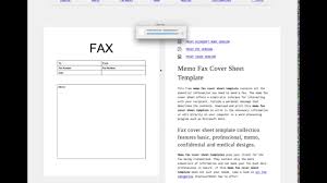 Customize Fax Cover Sheet Template Tutorial