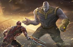 thanos vs iron man avengers endgame